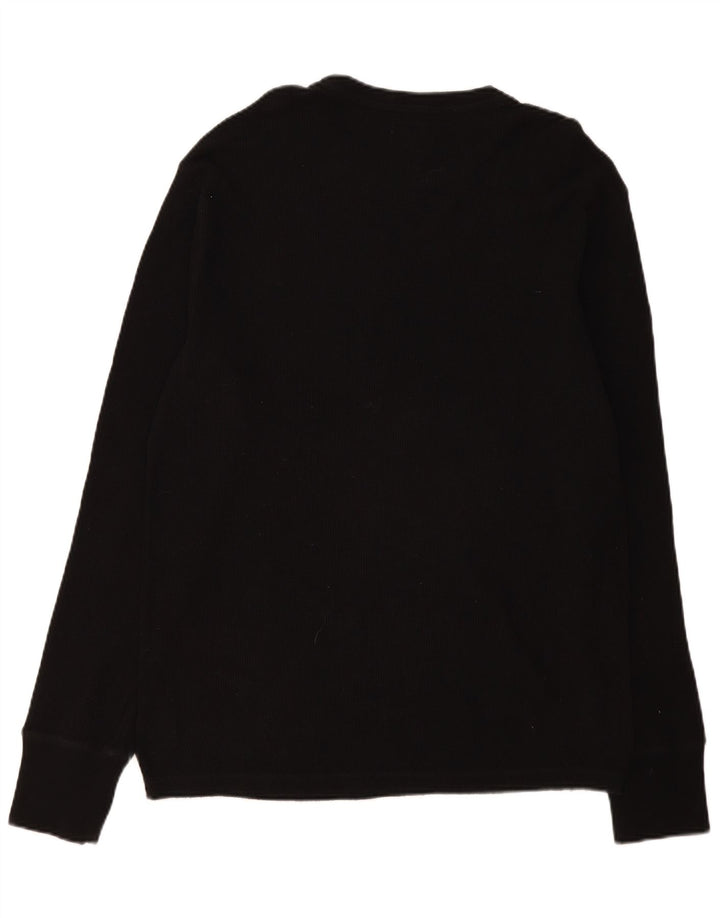 Mossimo Suéter masculino com gola redonda XL algodão preto