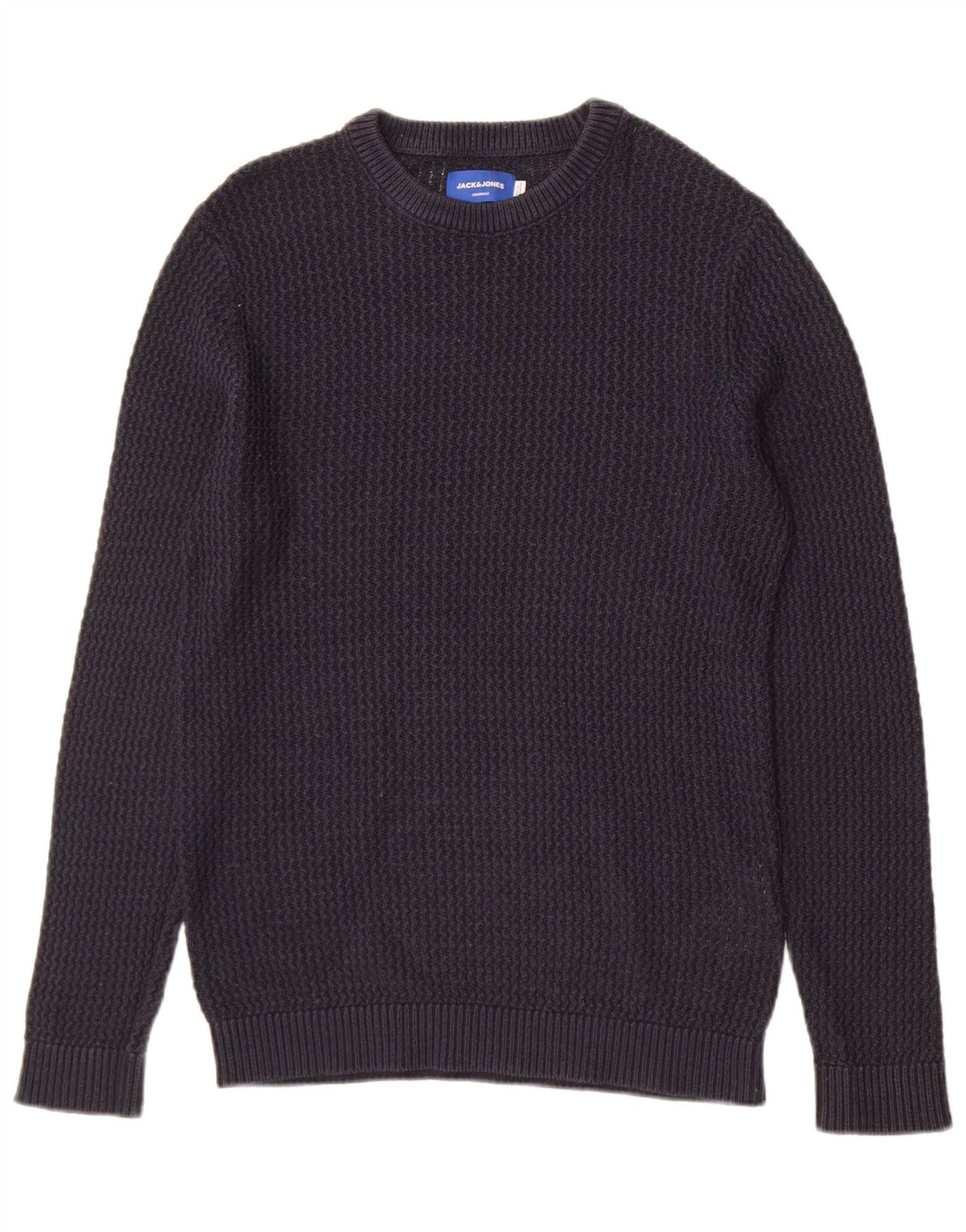Suéter masculino Jack & Jones com gola redonda e acrílico azul marinho médio