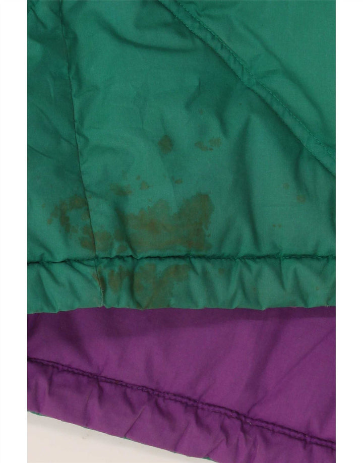 Jaqueta acolchoada reversível masculina Diadora Loose Fit UK 40 poliéster verde grande