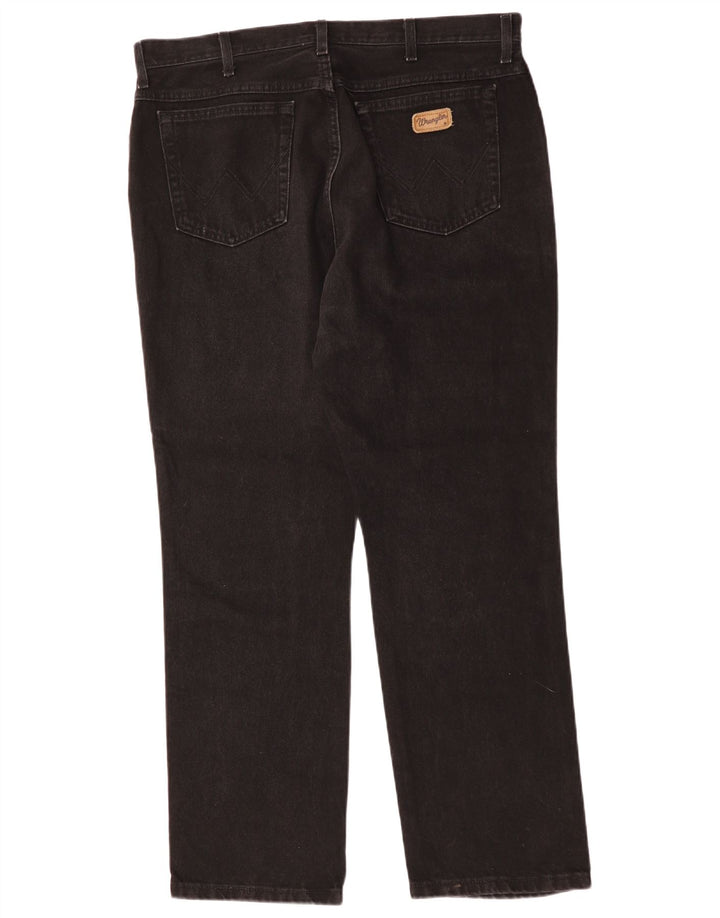 Wrangler Calça jeans reta masculina W28 L32 preta