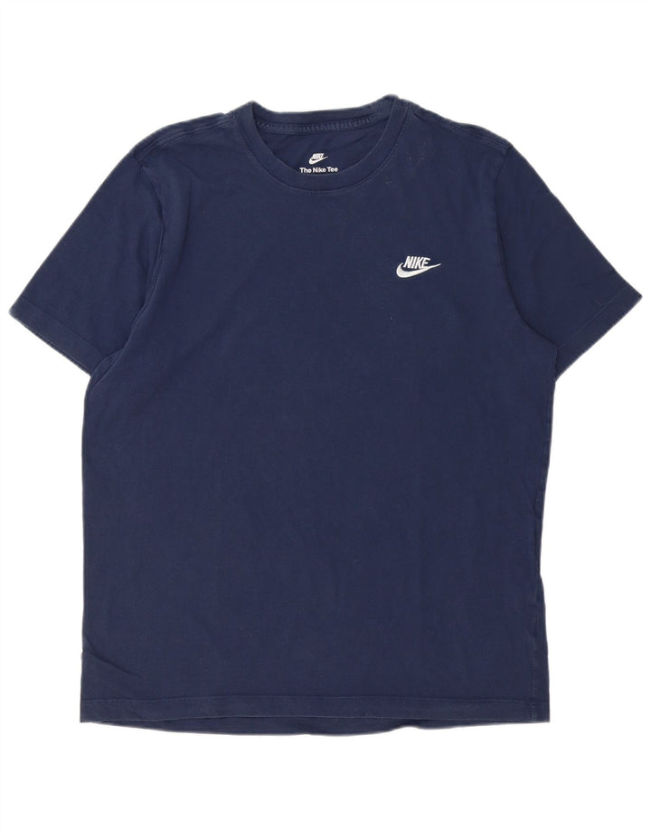 Camiseta masculina Nike grande algodão azul marinho