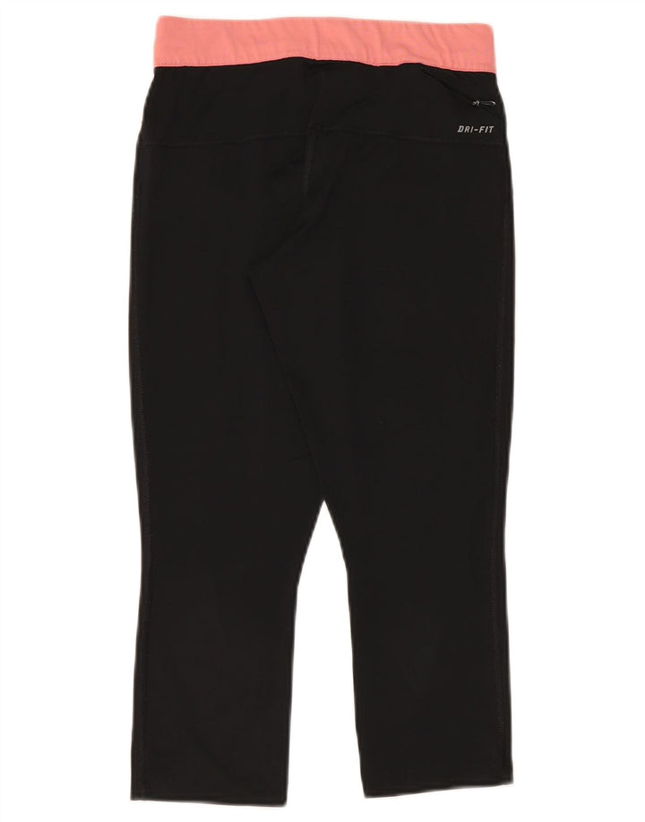 Leggings Nike Dri Fit Capri UK 10 Pequeno Poliéster Preto