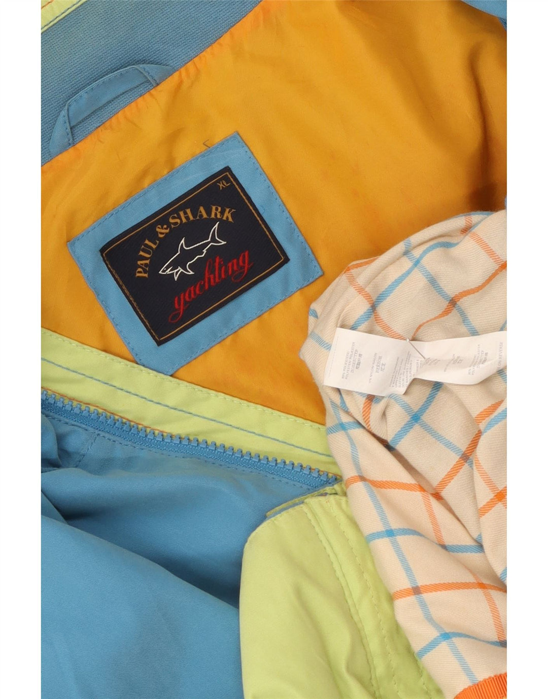 Jaqueta bomber masculina Paul & Shark UK 42 XL azul poliéster