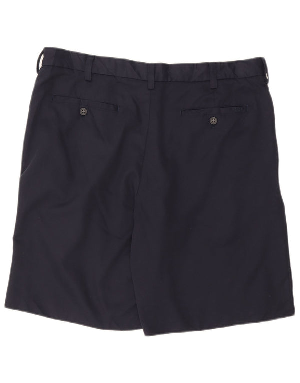 Izod Mens Chino Shorts W36 Grande Poliéster Azul Marinho