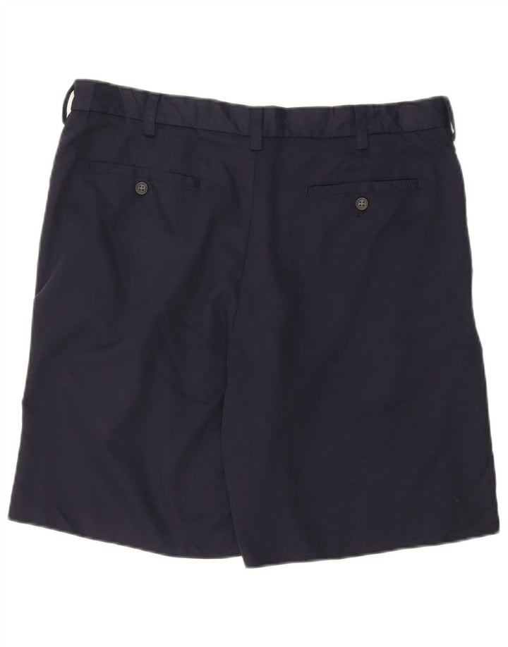 Izod Mens Chino Shorts W36 Grande Poliéster Azul Marinho