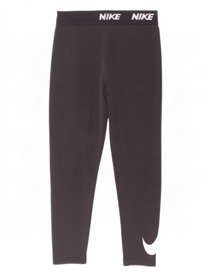 Leggings Nike Graphic para meninas de 6 a 7 anos grandes pretas