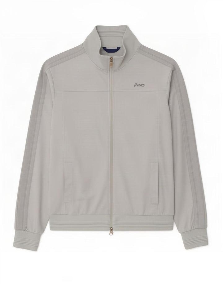 Asics Mens Tracksuit Top Jaqueta Grande Cinza