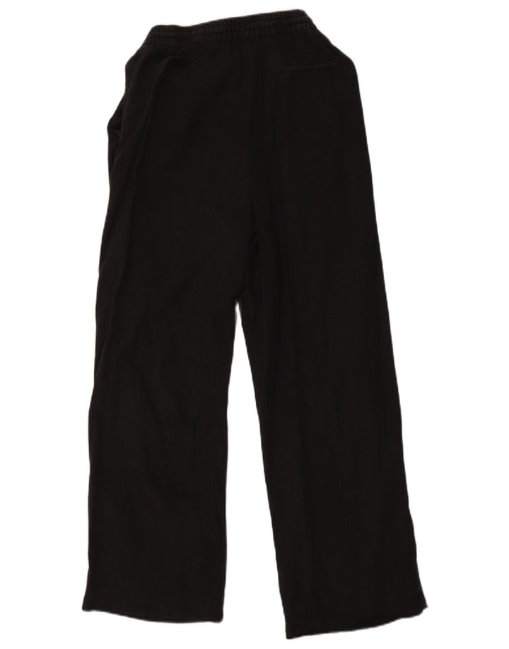 Zara Calça de treino masculina média preta viscose