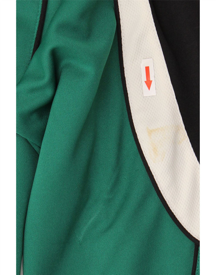 Saller Mens Graphic Tracksuit Top Jacket Grande Verde Colorblock Poliéster