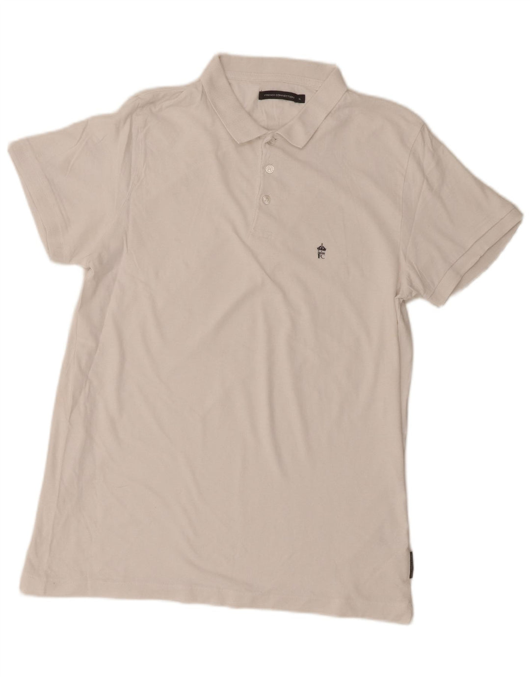 Camisa polo masculina French Connection XL algodão branco