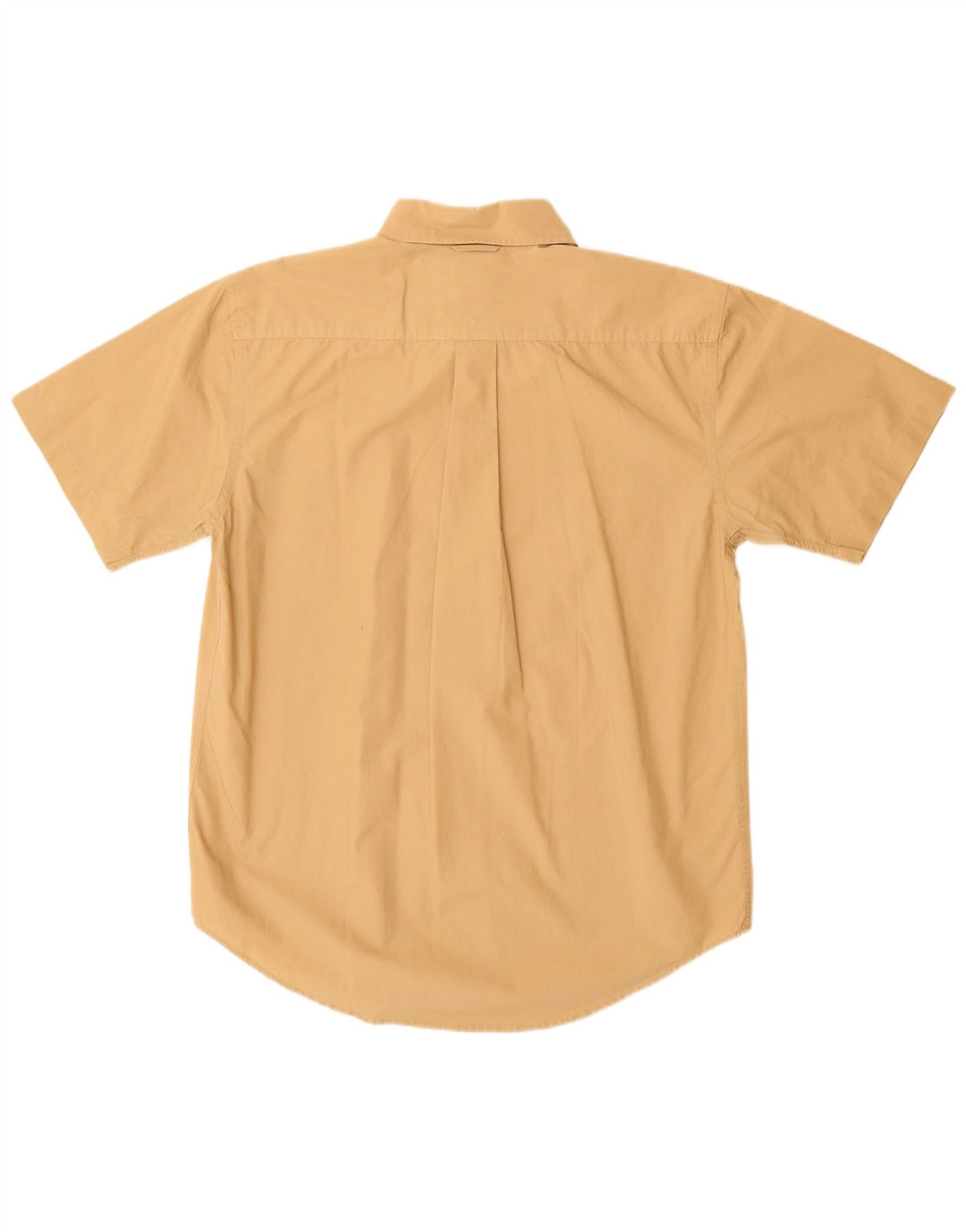 Camisa masculina de manga curta TOMMY HILFIGER algodão amarelo médio