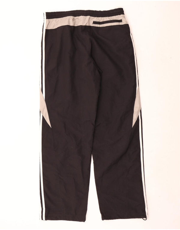 Calça de treino masculina Adidas grande poliéster colorblock preto