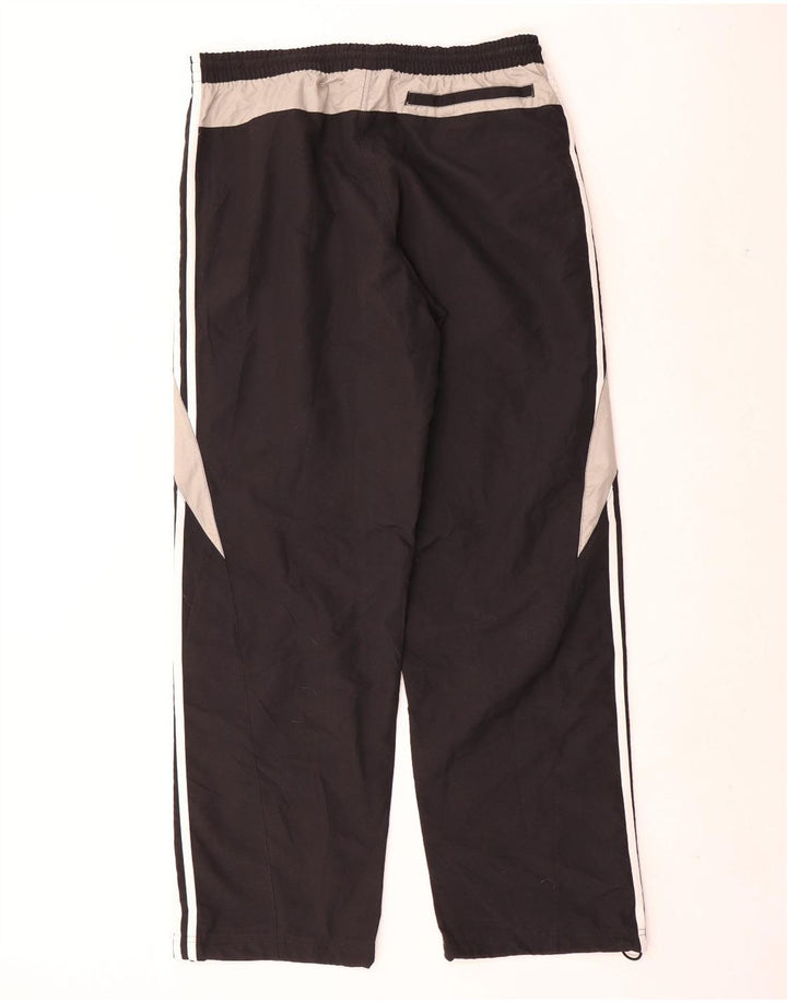 Calça de treino masculina Adidas grande poliéster colorblock preto