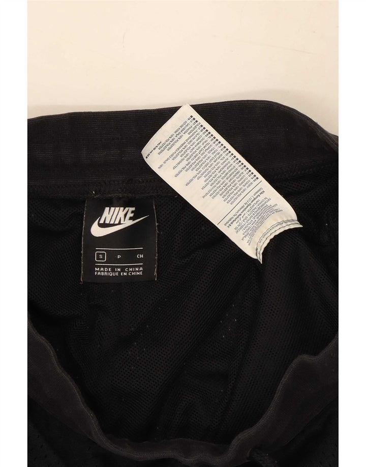 Shorts esportivos femininos Nike UK 8 pequenos poliéster preto
