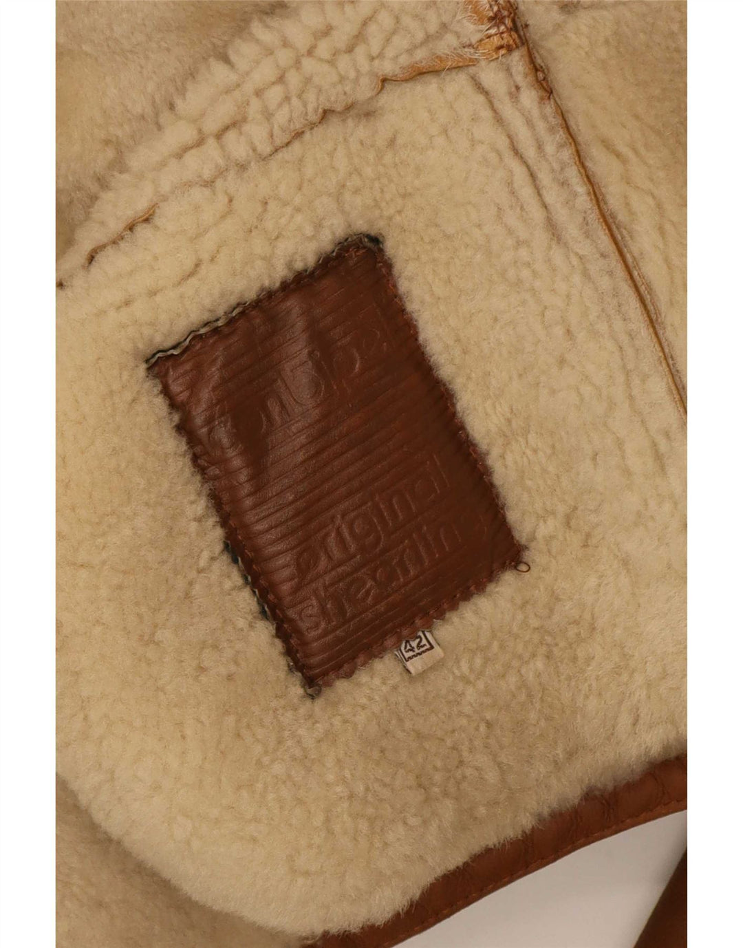 Casaco feminino de shearling com capuz Conbipel IT 42 marrom médio