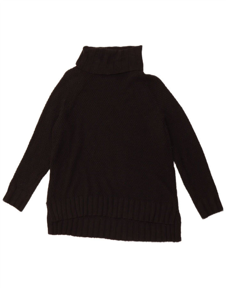 PATAGONIA Suéter feminino oversized com gola redonda Reino Unido 10 pequeno preto