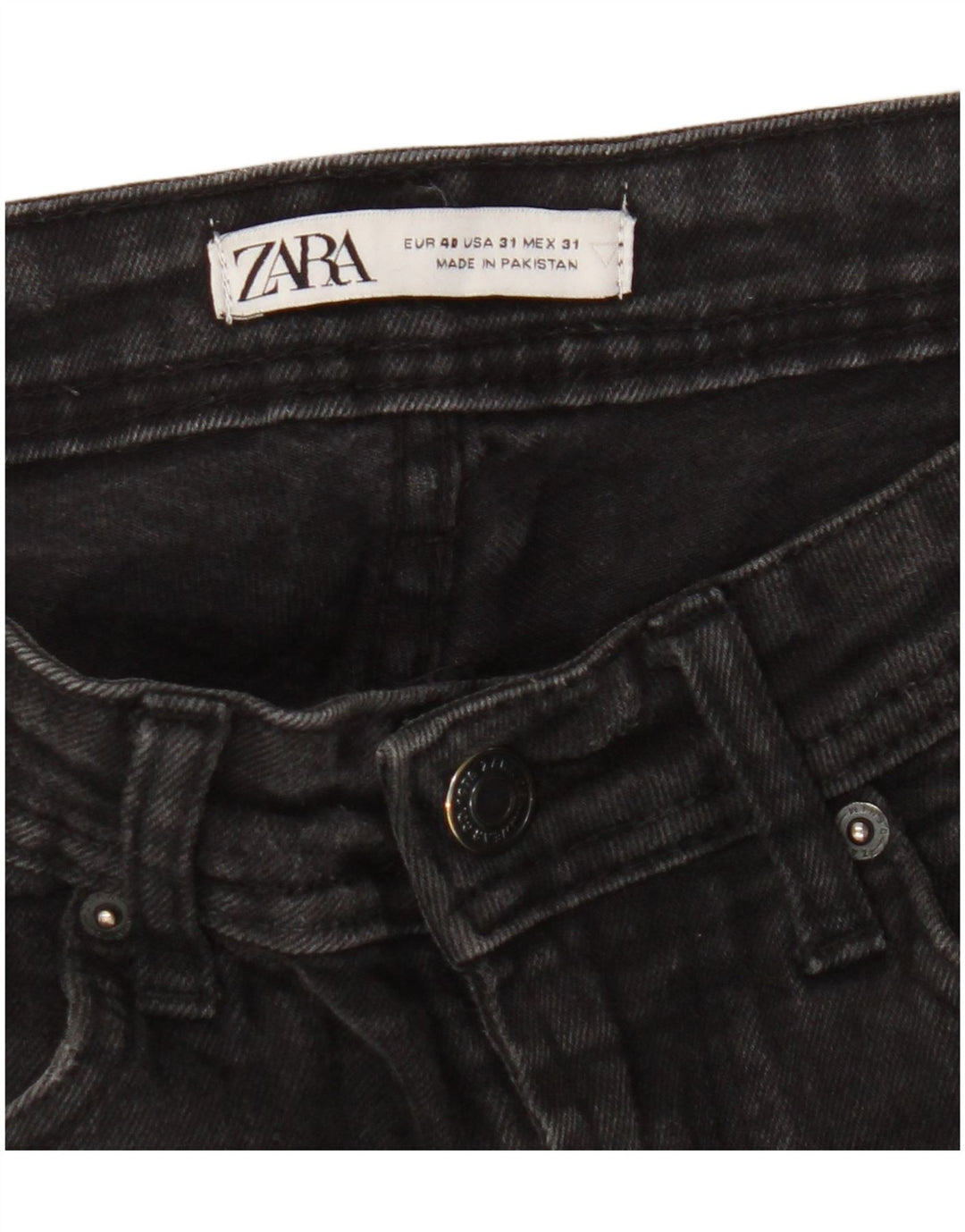 Zara Jeans Skinny Masculino EU 40 Médio W31 L29 Preto
