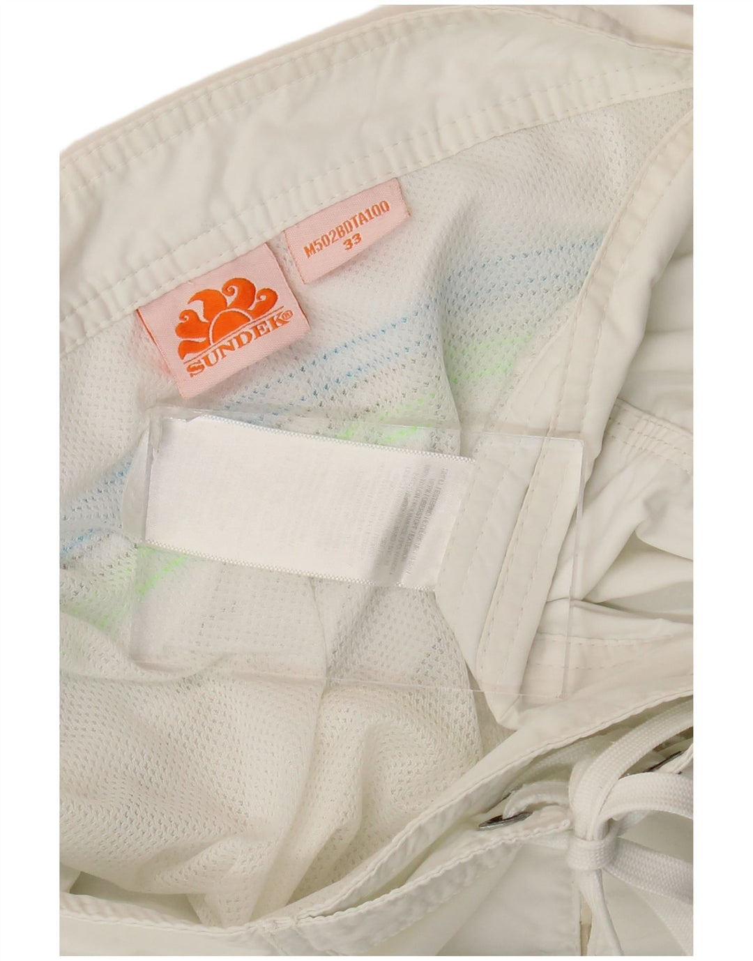 Sundek Mens Natação Shorts Grande Nylon Branco