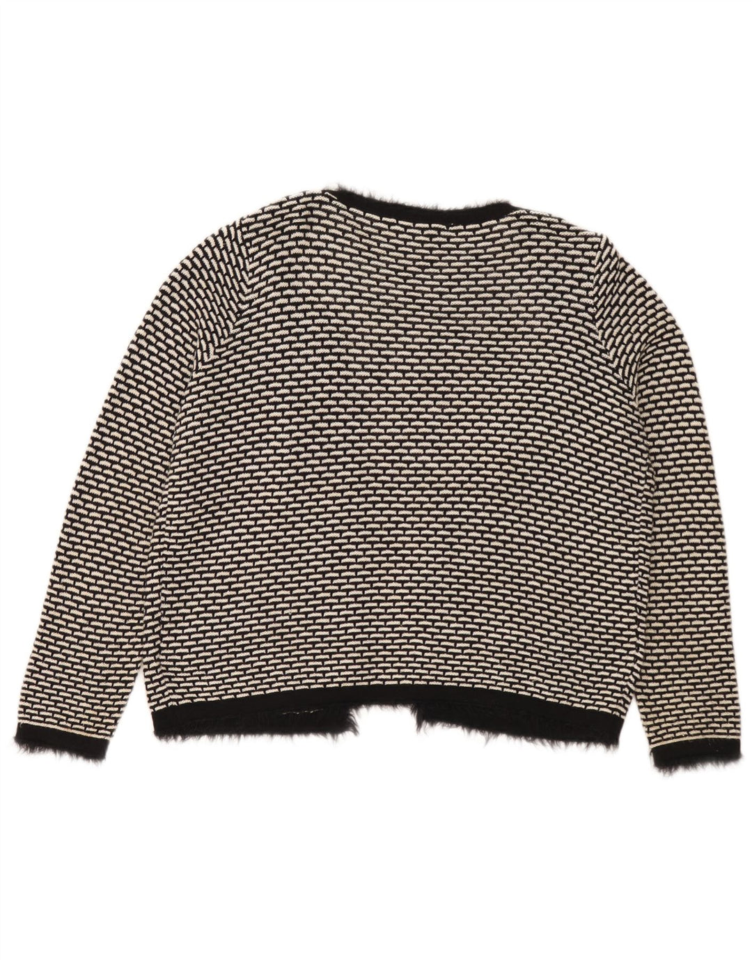 Suéter cardigã feminino grande Marks & Spencer Reino Unido 16 grande preto