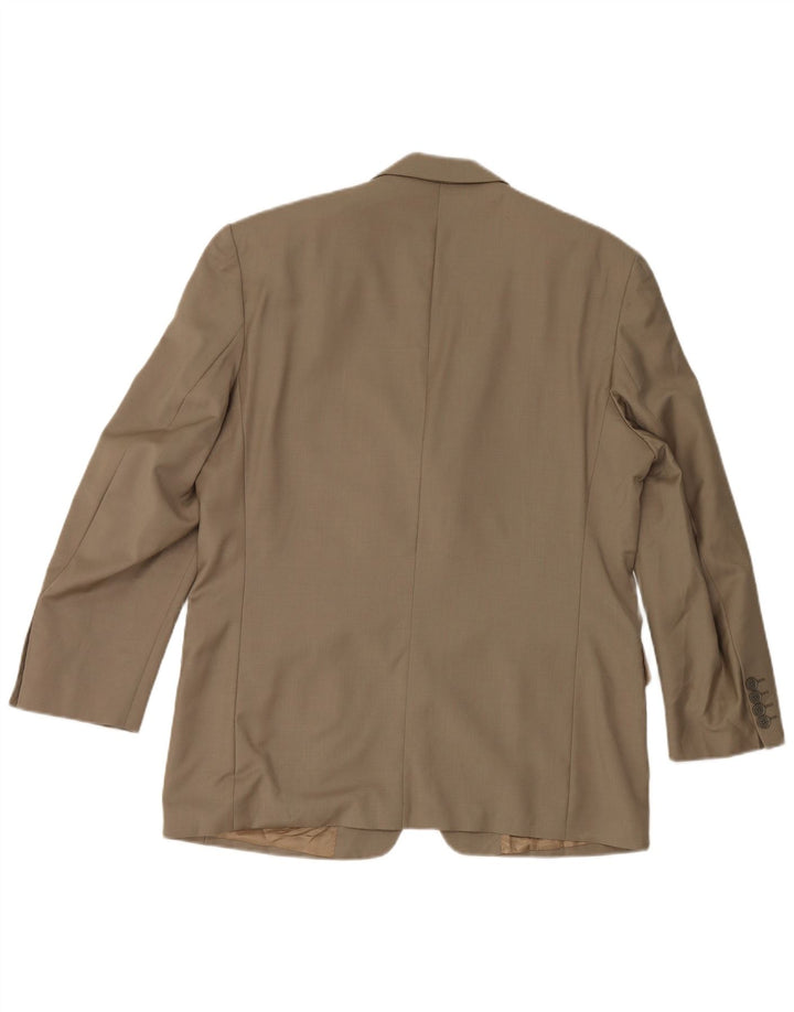 Jaqueta blazer masculina Pierre Cardin com 3 botões Reino Unido 40 grande bege