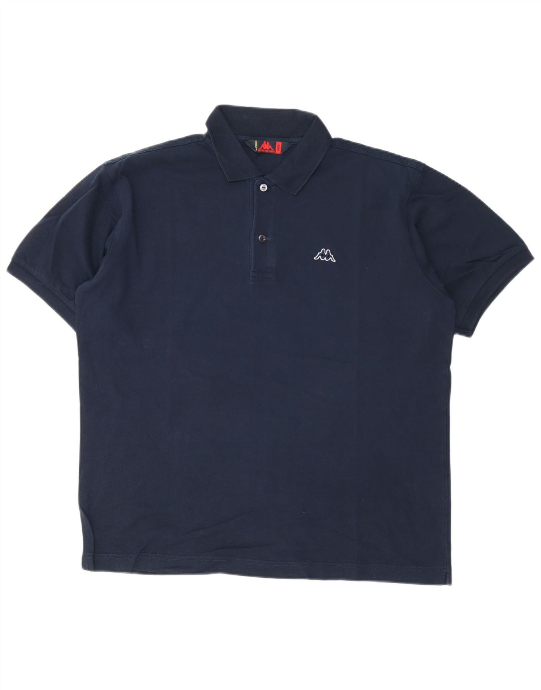 Camisa polo masculina Kappa grande algodão azul marinho