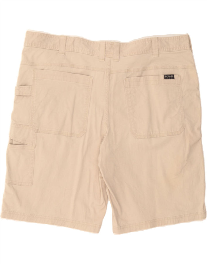 COLUMBIA Mens Cargo Shorts W40 XL Beige Cotton Vintage Columbia and Second-Hand Columbia from Messina Hembry 