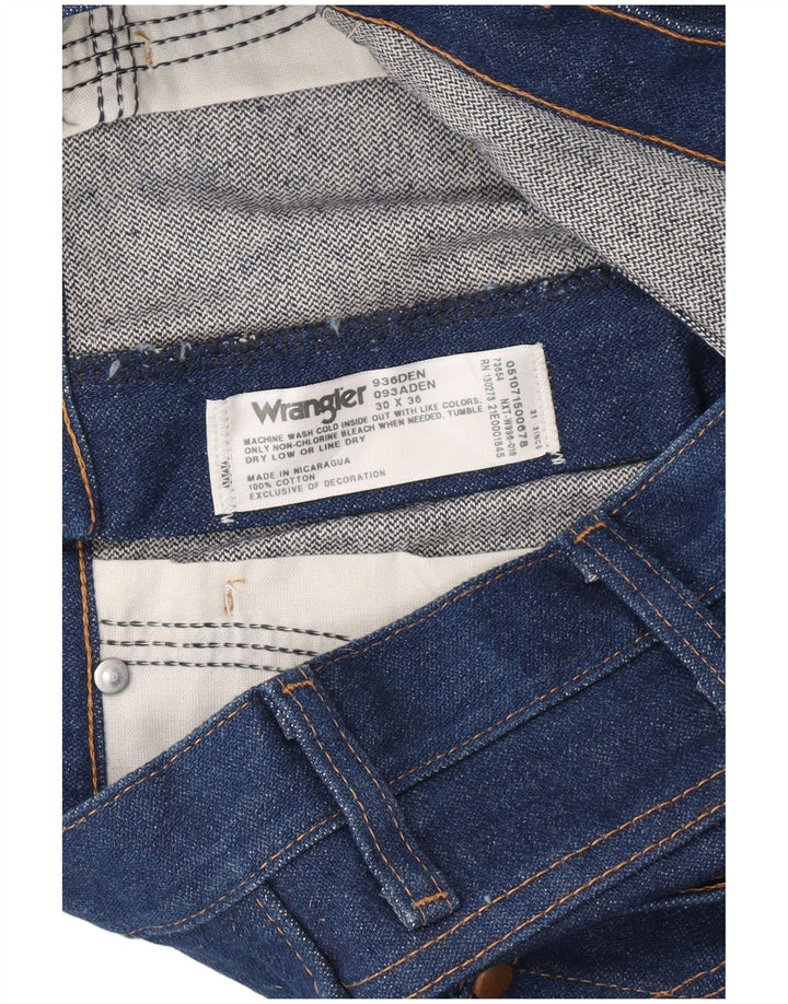 Jeans Wrangler feminino reto W30 L36 algodão azul