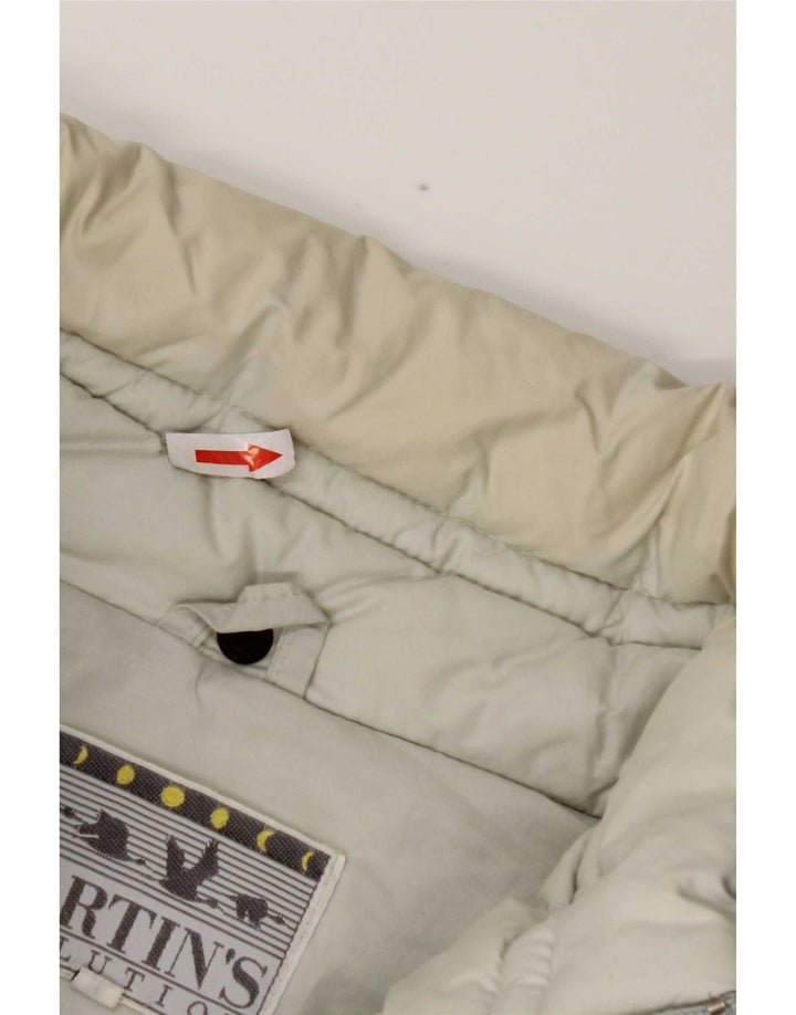 Jaqueta masculina acolchoada Martin's UK 42 XL algodão branco
