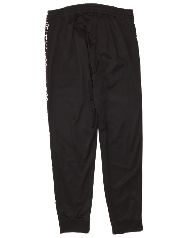Kappa Mens Graphic Tracksuit Calça Joggers Grande Poliéster Preto