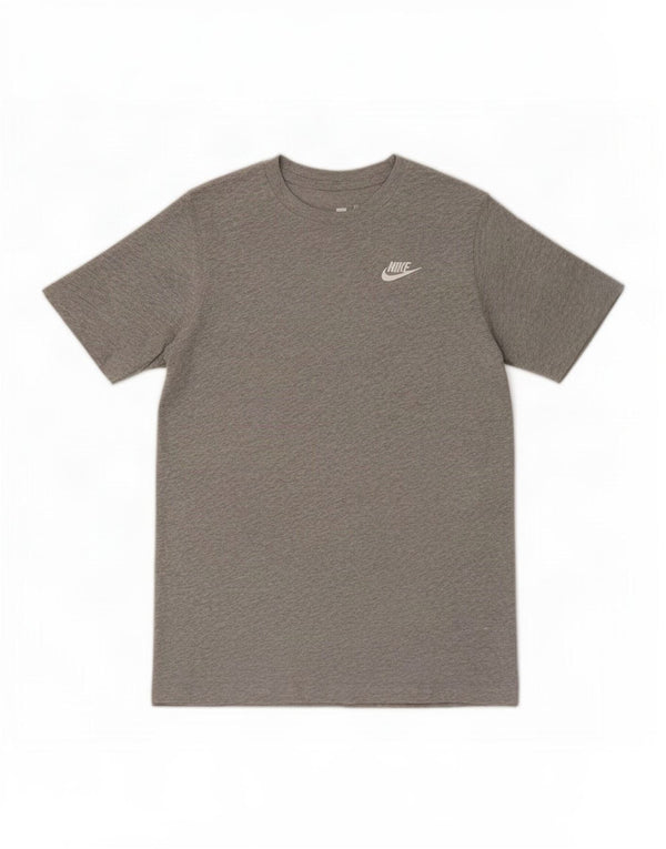 Camiseta Nike Meninos Top 13-14 Anos XL Cinza Algodão Flecked