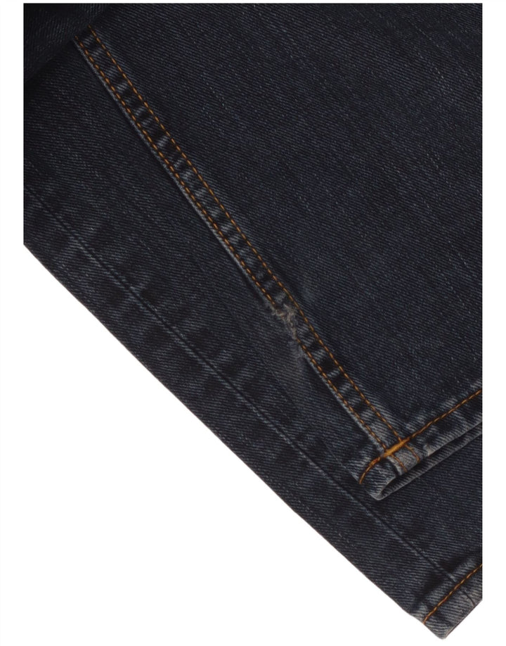 TOMMY HILFIGER Jeans reto masculino W34 L34 azul marinho algodão