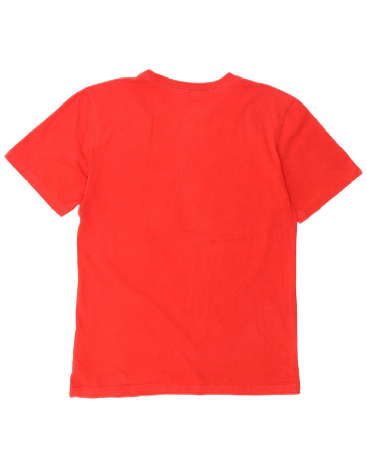 Camiseta Nike masculina regular fit gráfica top pequeno algodão vermelho