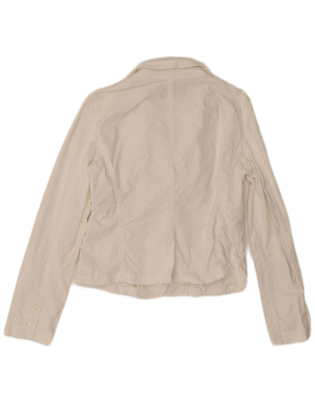Jaqueta Blazer Feminina Armani com 3 Botões Reino Unido 16 Grande Branco