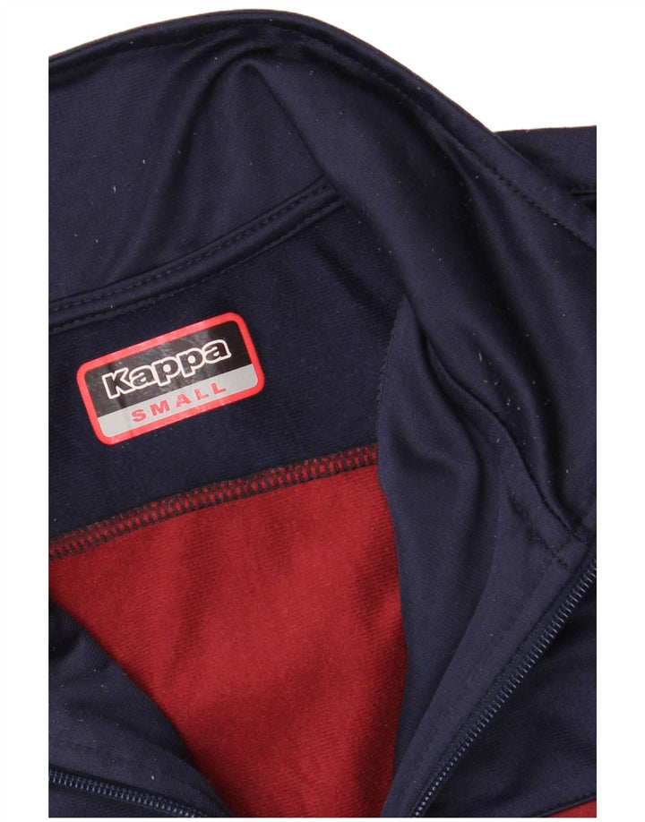 Kappa Mens Treino Top Jaqueta Pequena Azul Marinho Colorblock
