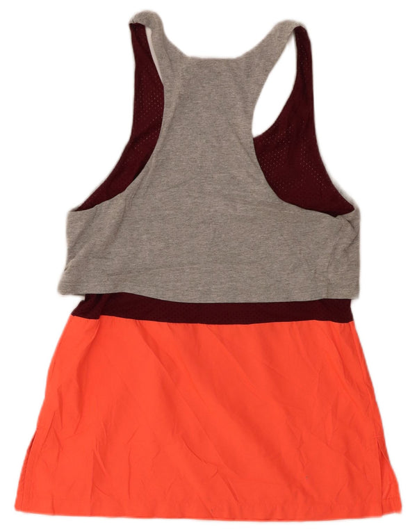 Colete gráfico feminino de atletismo Nike UK 10 pequeno cinza colorblock