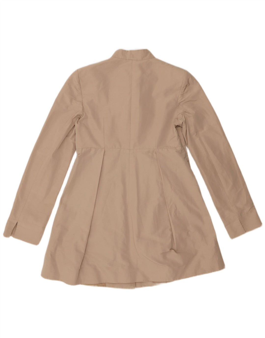 Jaqueta Blazer Longline Feminina Pinko Reino Unido 14 Grande Poliéster Bege