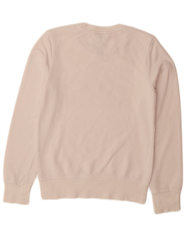 ADIDAS Meninas Graphic Sweatshirt Jumper 11-12 Anos Branco Algodão