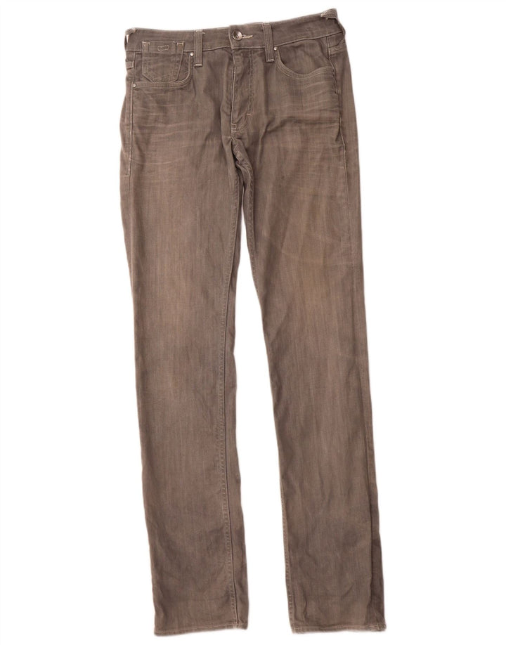 Calça jeans masculina slim reta GAS W31 L34 algodão cinza