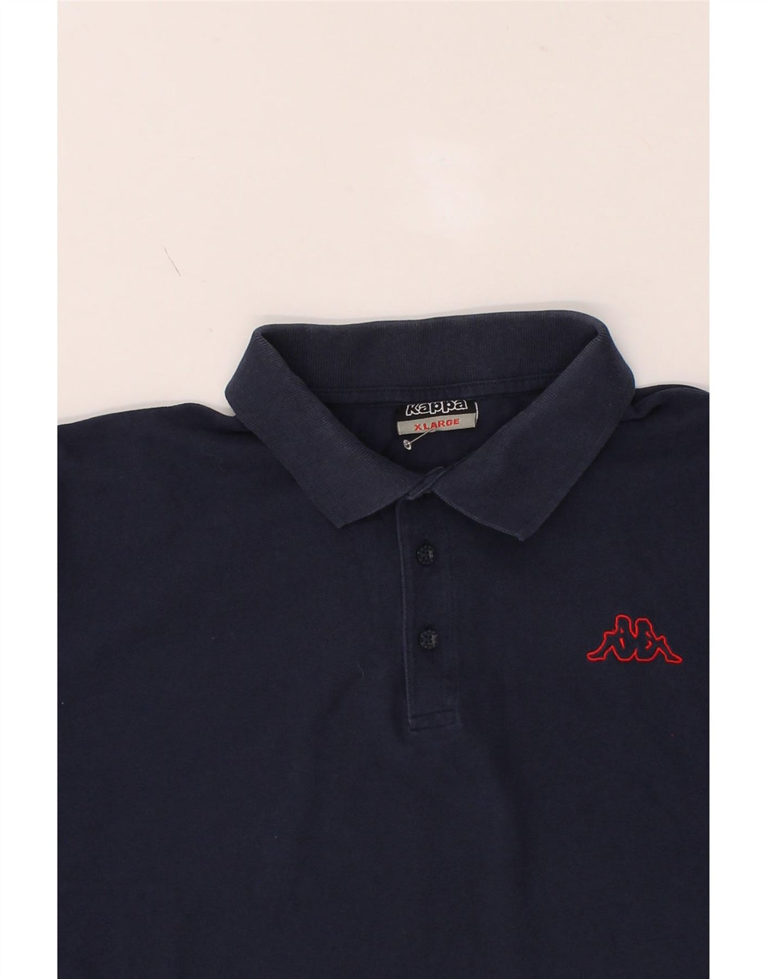 KAPPA Mens Polo Shirt XL Navy Blue Cotton Vintage Kappa and Second-Hand Kappa from Messina Hembry 