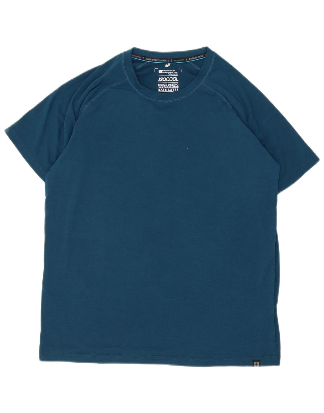 Camiseta masculina Mountain Warehouse de poliéster azul pequeno