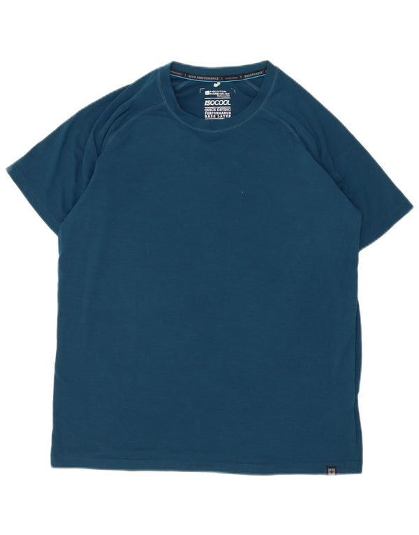 Camiseta masculina Mountain Warehouse de poliéster azul pequeno
