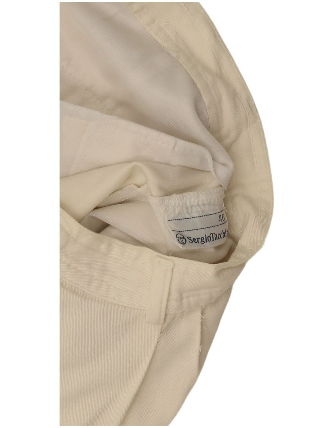 Sergio Tacchini Mens Chino Shorts IT 46 Pequeno W28 Branco
