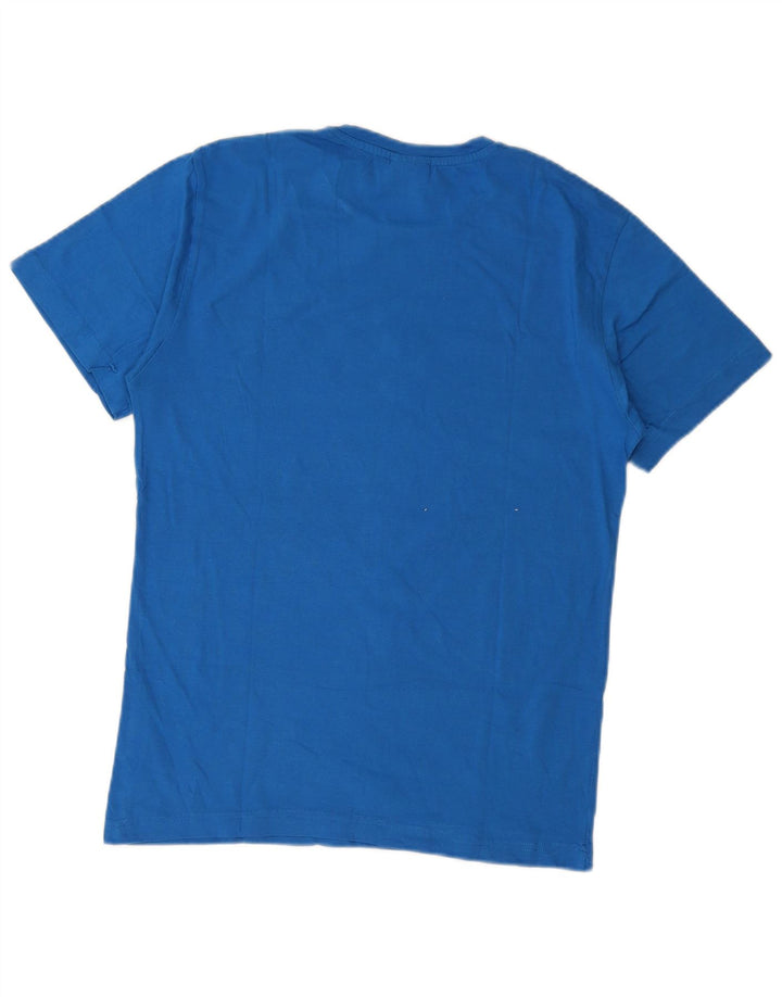 Camiseta masculina gráfica Lotto Top médio algodão azul