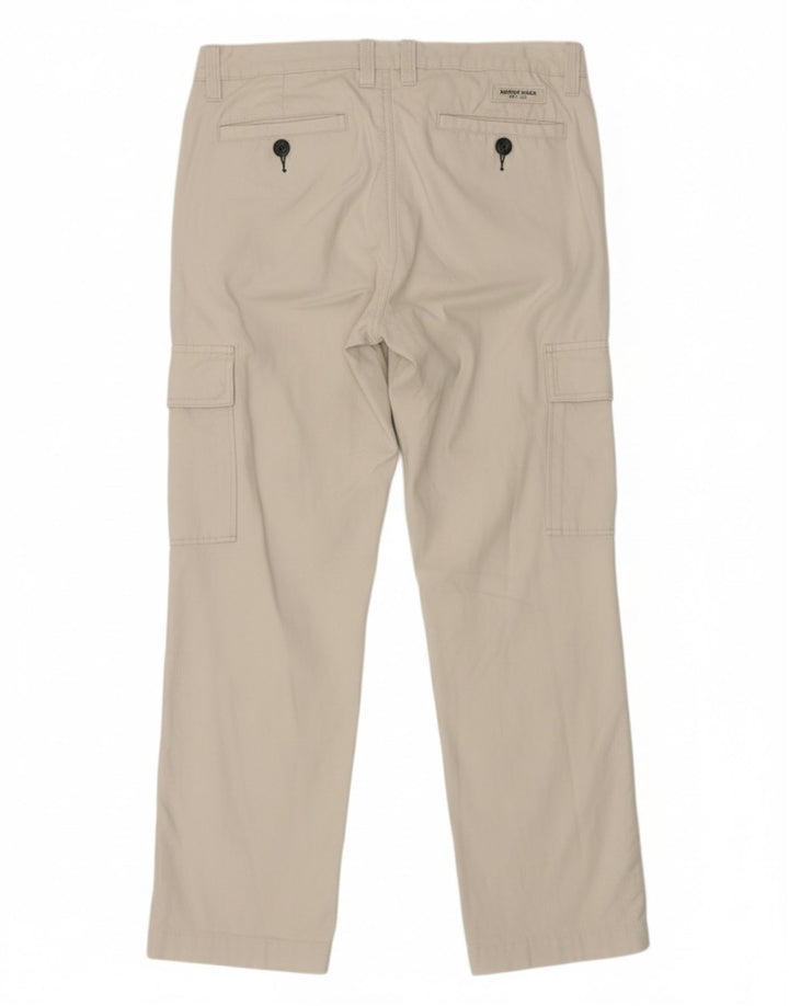 Calça cargo reta masculina NORTH SAILS IT 48 médio W30 L28 algodão branco