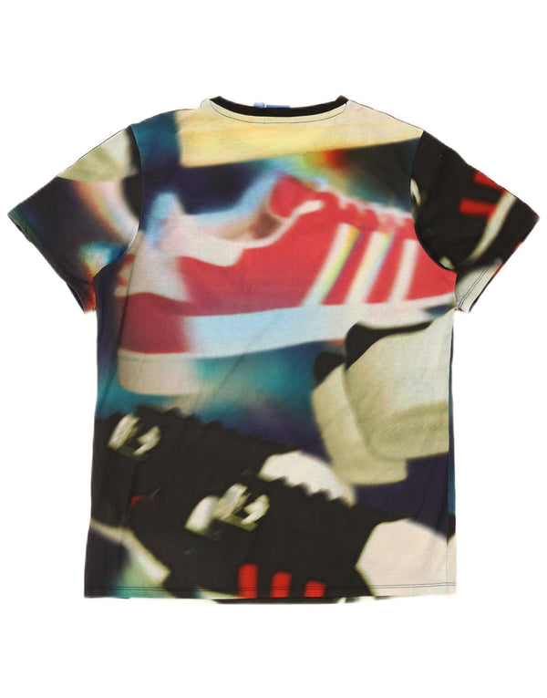 Adidas Womens Graphic T-Shirt Top UK 8 Pequeno Poliéster Multicolorido