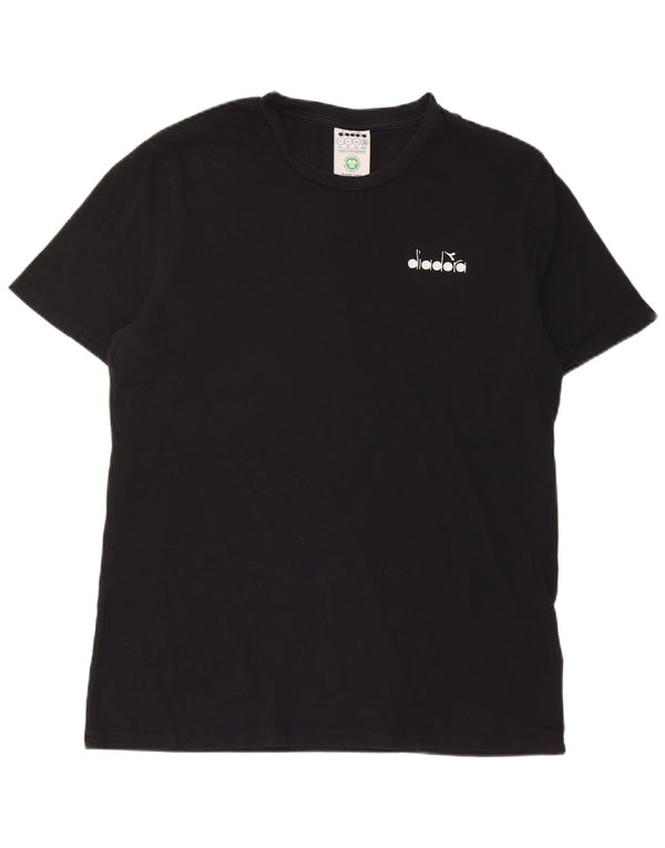 Camiseta masculina Diadora Top grande algodão preto