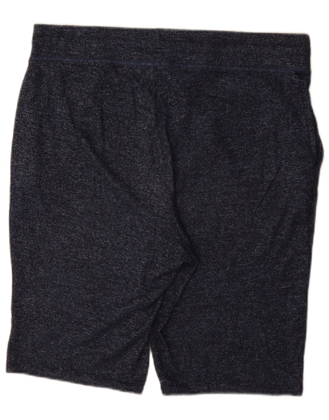 Shorts esportivos femininos Marks & Spencer Reino Unido 14 grande poliéster manchado azul marinho