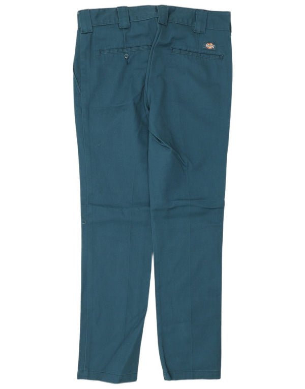 Calças Dickies masculinas Slim Fit Chino W32 L32 Azul Poliéster