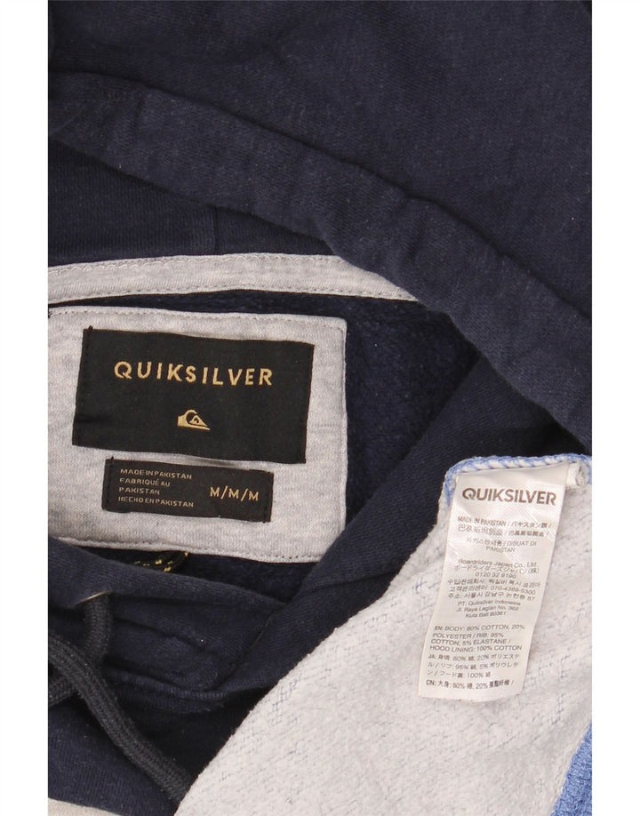 Quiksilver moletom com capuz masculino gráfico médio bloco colorido multicolorido