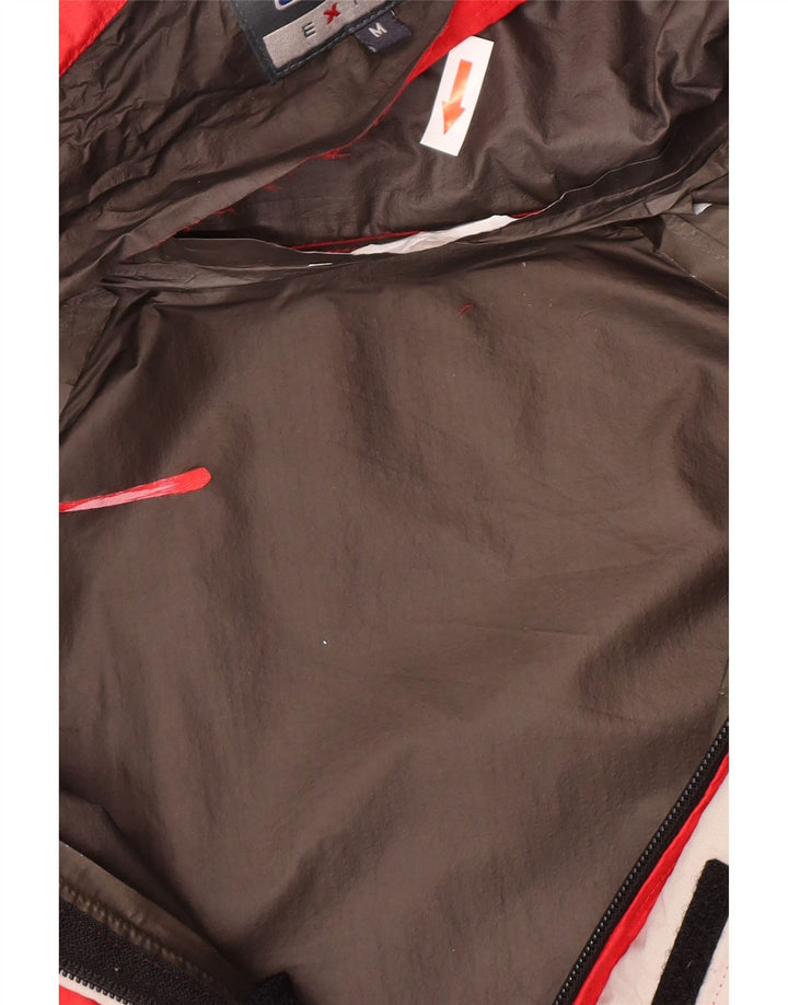 Jaqueta de chuva masculina Berghaus com capuz UK 38 nylon vermelho médio